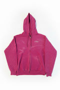 Pink Rhinestone Zip Up
