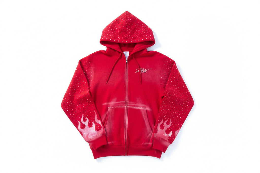 Red Flame Rhinestones