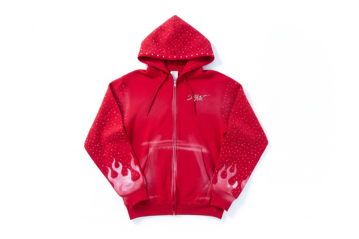 Red Flame Rhinestones