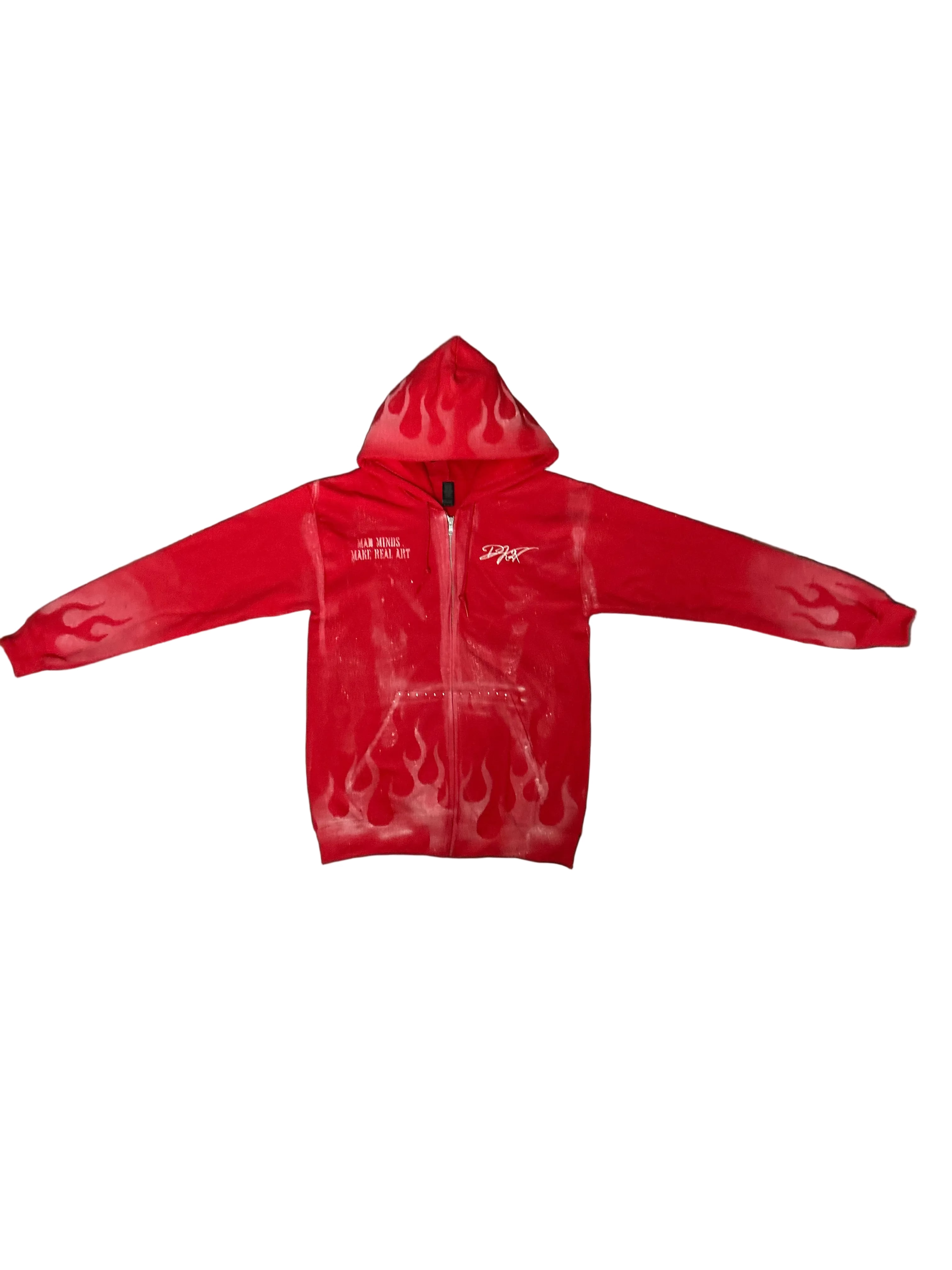 Mad minds red flame zip